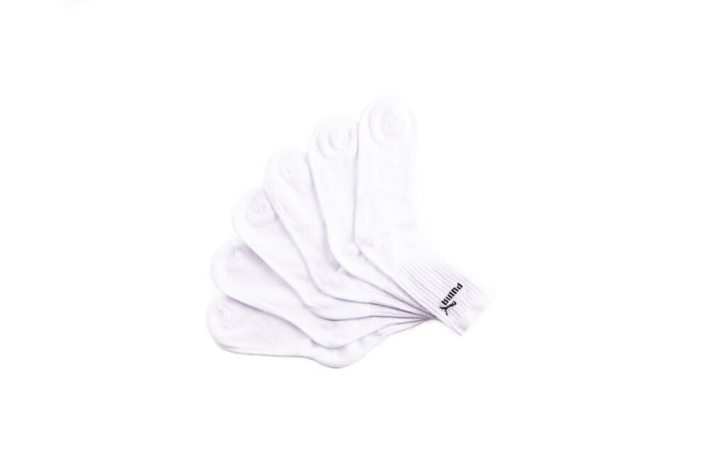 Puma unisex cotton sports socks - 3 pairs - 39-42 - white-0