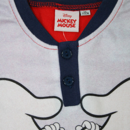 Téli polár gyerek pizsama - Mickey egér - piros - 128-1