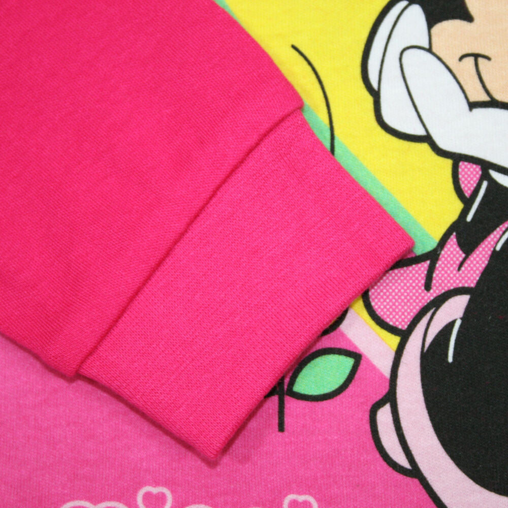Téli pamut gyerek pizsama - Minnie egér - pink - 128-4