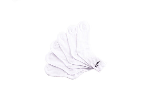Puma unisex cotton sports socks - 3 pairs - 39-42 - white-0