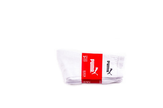 Puma unisex cotton sports socks - 3 pairs - 39-42 - white-1